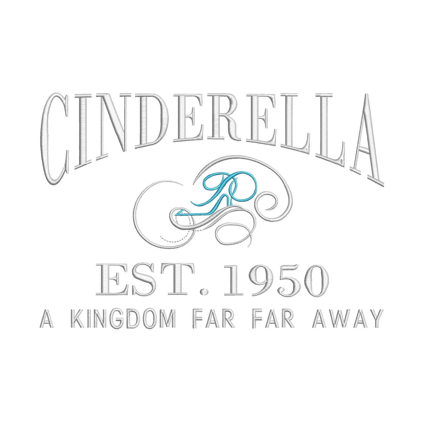Princess Cinderella Machine Embroidery. Established 1950