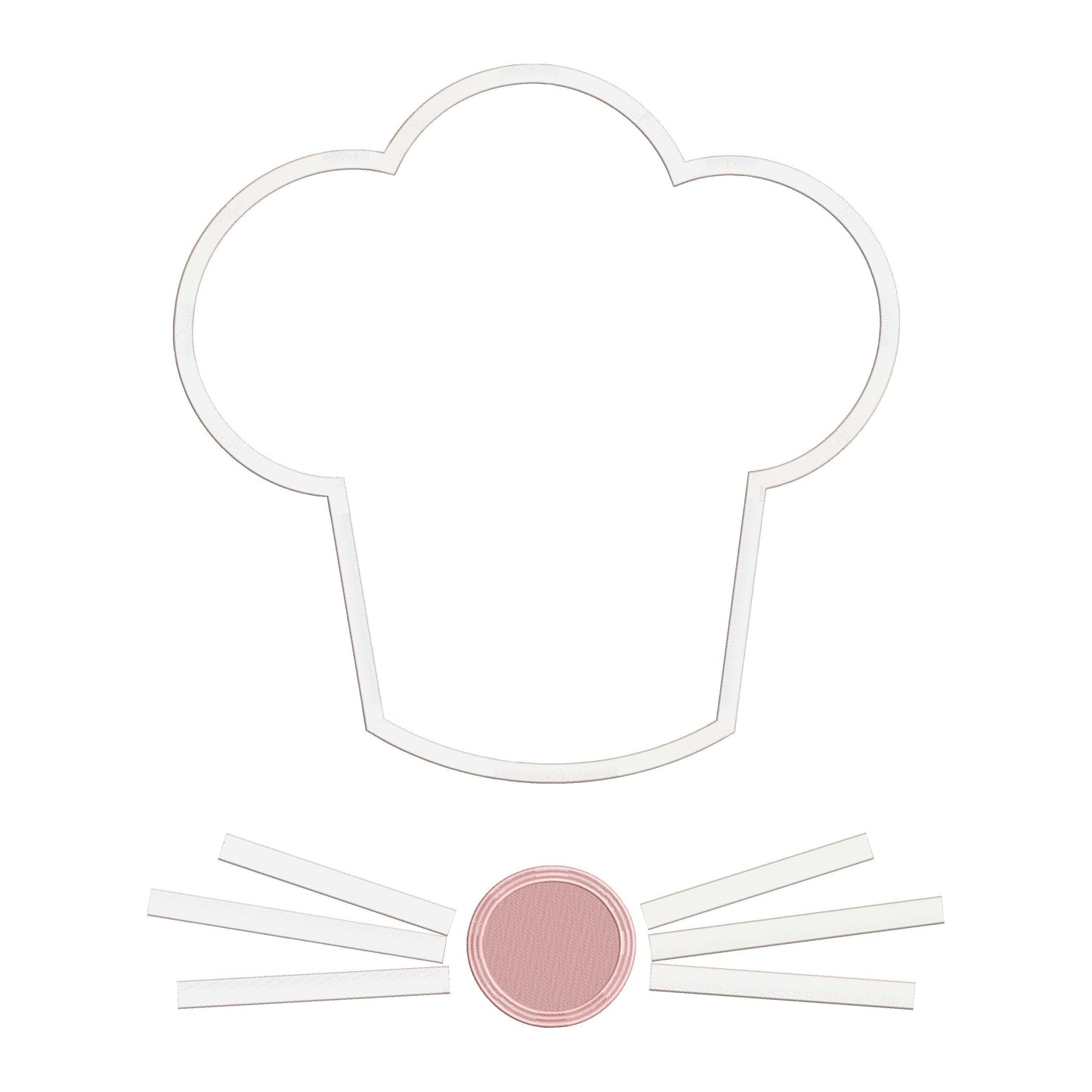 BUNDLE - Ratatouille Inspired Machine Embroidery Design. Both Filled and Applique Designs