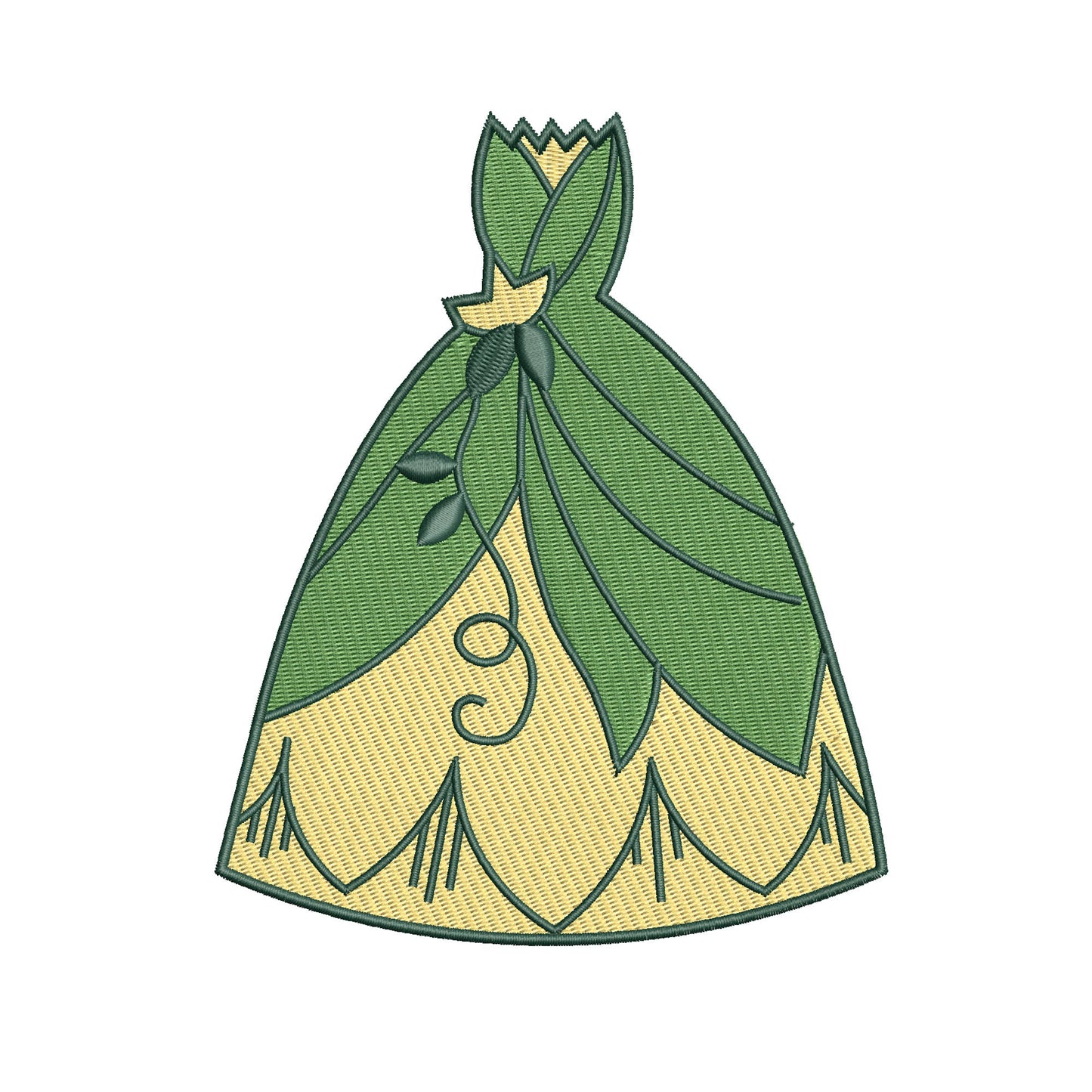BUNDLE - Disney Princess Dress Machine Embroidery Design. BONUS - Hat design included.