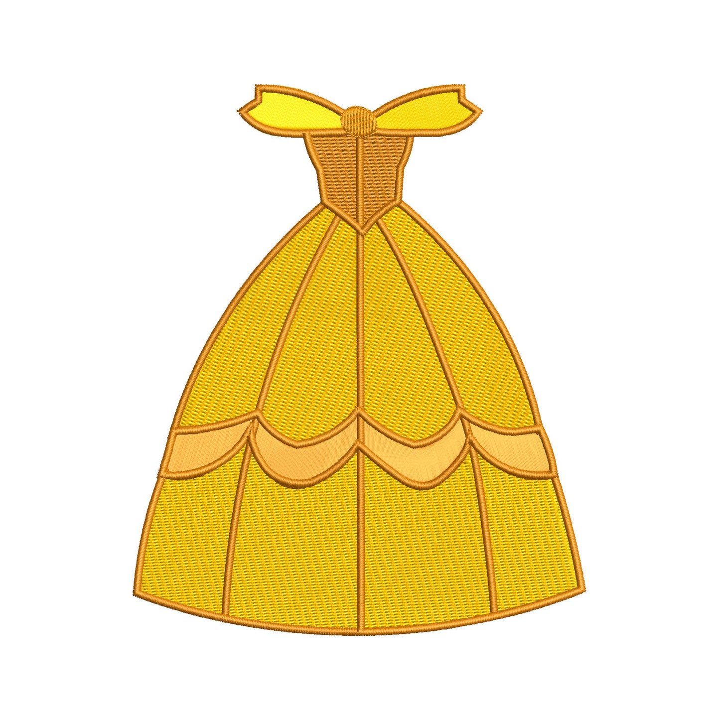 BUNDLE - Disney Princess Dress Machine Embroidery Design. BONUS - Hat design included.