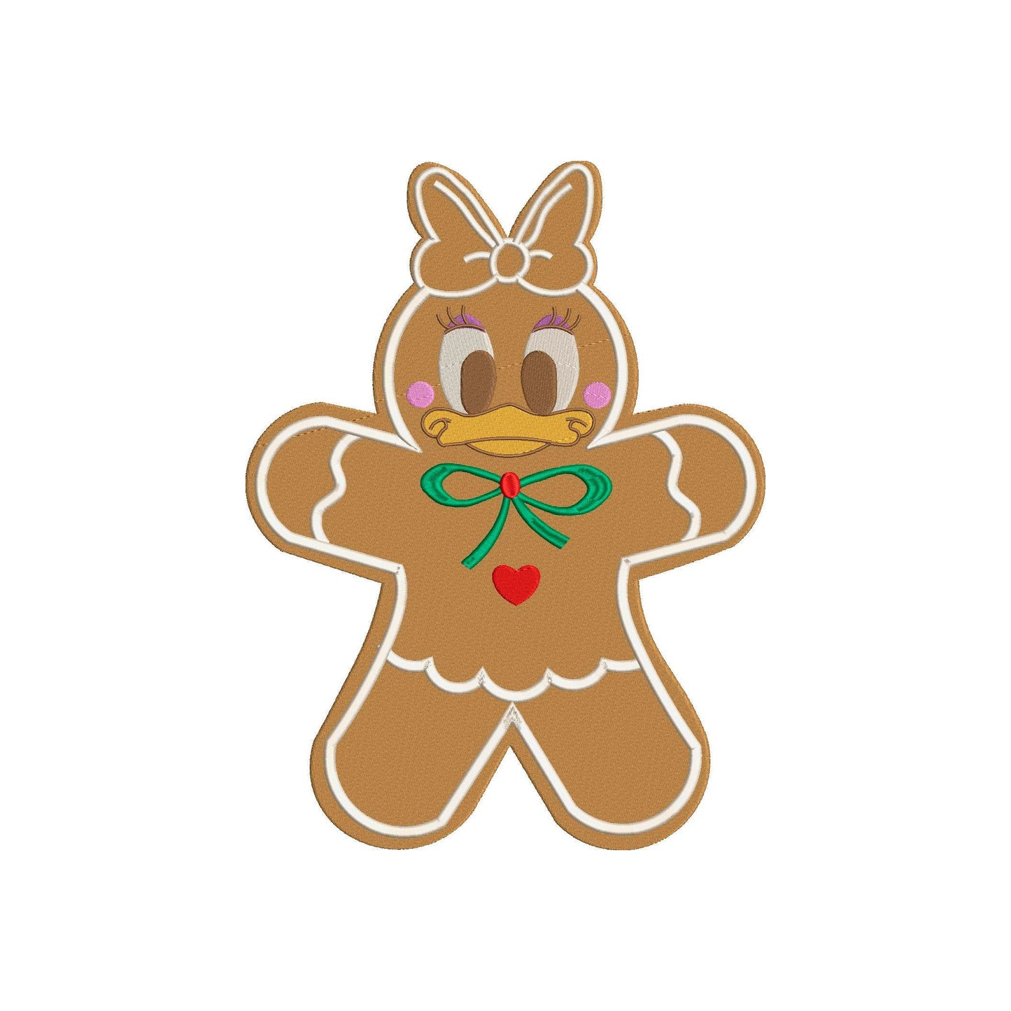 BUNDLE -   Machine Embroidery Christmas Design. Duck Gingerbread Cookie.