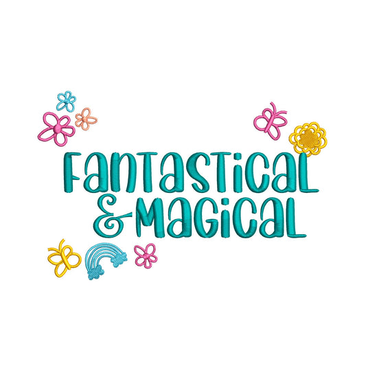 Machine Embroidery Design. Fantastial & Magical