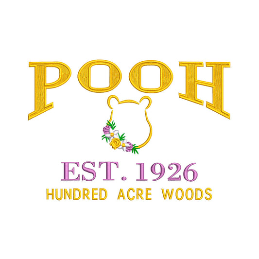 Pooh Machine Embroidery. Established 1926.