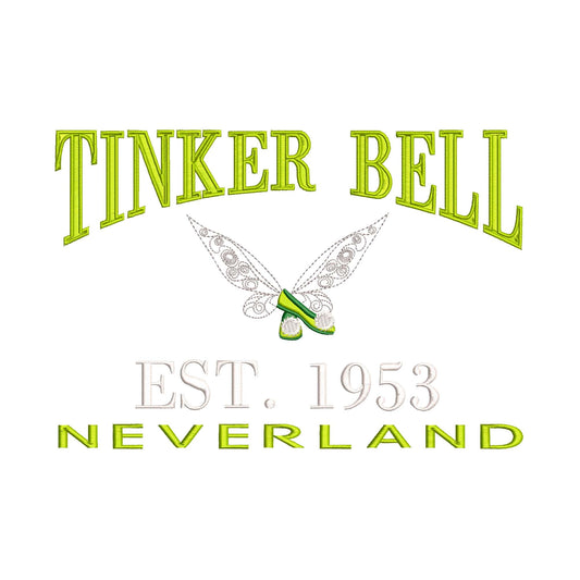 Peter Pan Tinkerbell Machine Embroidery. Established 1953.