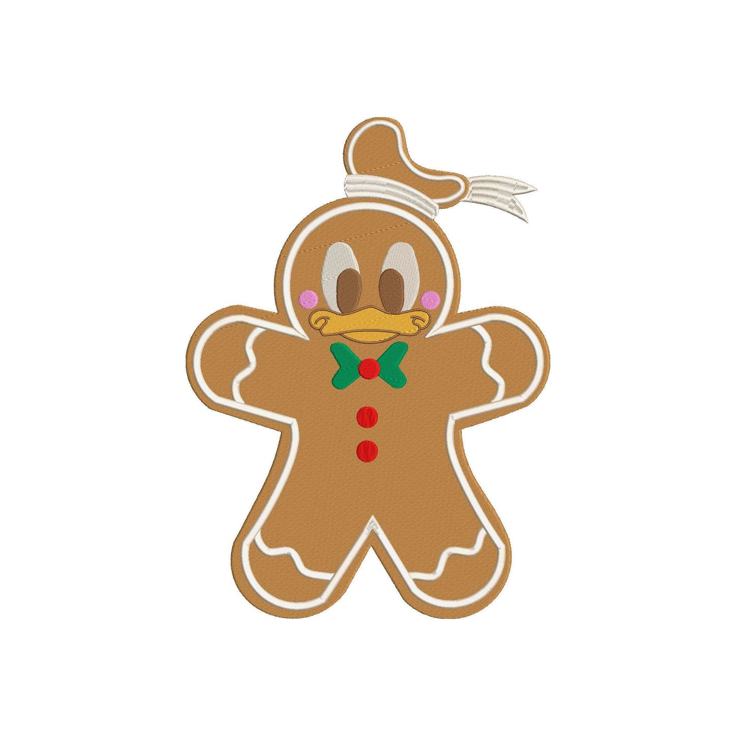 BUNDLE -   Machine Embroidery Christmas Design. Duck Gingerbread Cookie.