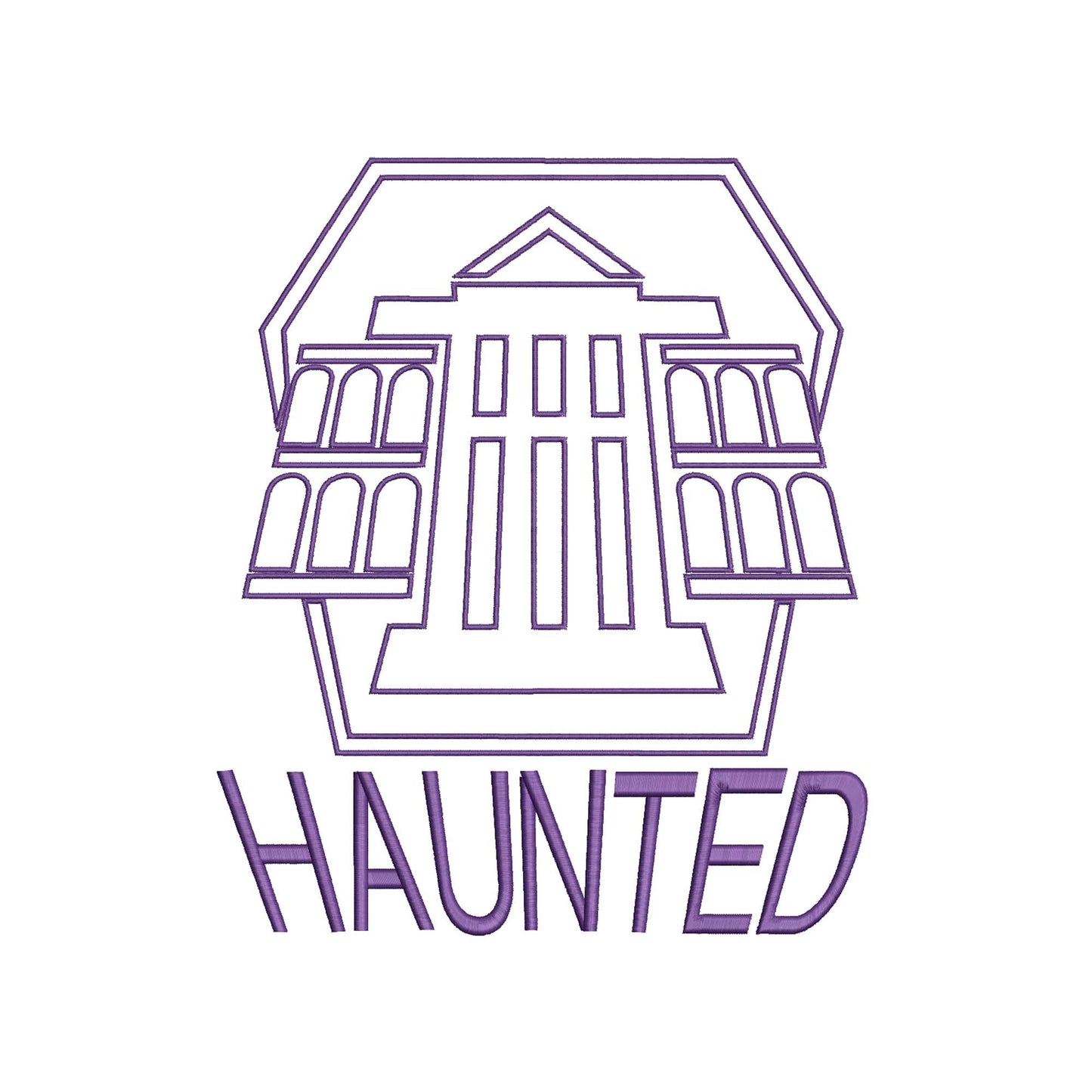 Haunted Mansion Machine Embroidery Design.