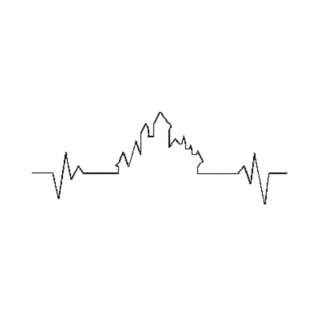 Heartbeat Machine Embroidery Design. 3 Stitch patters, 5 Sizes Design comes in a Satin, Fill and Single Stitch pattern.